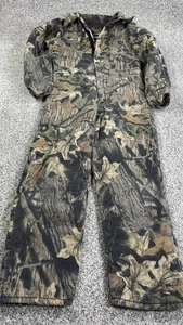 Vintage Mossy Oak Coveralls Youth Large Camouflage Insulated Hunting Suit USA - Picture 1 of 12