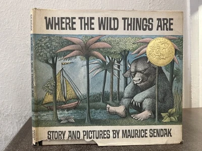 Where the Wild Things Are first printing in jacket SIGNED by Maurice Sendak - Image 1 of 4