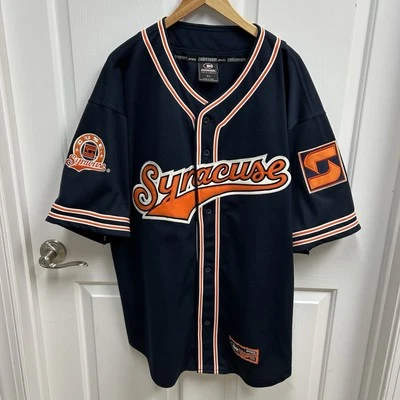 Vintage Colosseum Syracuse Mens XL Baseball Style Jersey NCAA Cuse Orange - Image 1 of 4