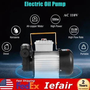 AC 110V Ölförderpumpe selbstansaugende elektrische Kraftstoffpumpe 550W 16GPM - Bild 1 von 16