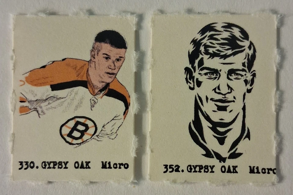 (2) Редкие хоккейные карточки BOBBY ORR Boston Bruins Gypsy Oak Micro Gumball Machine - Изображение 1 из 1