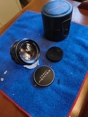 Super Takumar 50 F1.4 M42 Mount, Early 8 Element Version With Case, Lense Caps . - Image 1 of 4