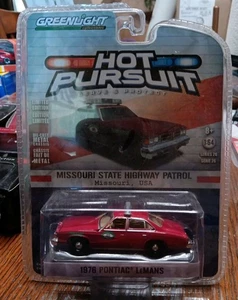 Pontiac LeMans 1976 Greenlight Hot Pursuit 1:64 coche diecast Missouri State HP - Imagen 1 de 6
