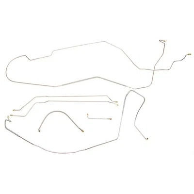 1965 Chevrolet Chevelle Malibu Man conjunto de linha de freio a tambor tubos HDT aço inoxidável - Imagem 1 de 4