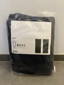 2 x IKEA SANELA Gardinenschals mit Gardinenband dunkelblau 140 x 300 cm - Bild 1 von 1