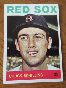 1964 Topps Baseball - # 481 Chuck Shilling, 2B, Boston Red Sox