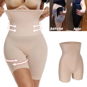 Women Tummy Control Shapewear High Waisted Body Shaper Shorts Slimming Panty - Picture 1 of 14