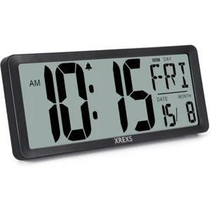 XREXS große digitale Wanduhr, 13,46"" große LCD-Anzeige Wand Digitaluhr, - Bild 1 von 7