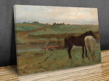 Horses in a Meadow Edgar Degas canvas print art wall framed or print only