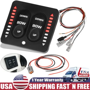 For Lenco 15170-001 Trim Tab Switch LED Integrated Kit F-Single Actuator Marine - Foto 1 di 12