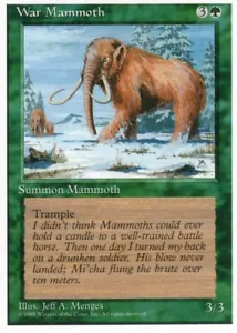 2X WAR MAMMOTH GREEN 4TH FOUR EDITION MTG MAGIC MP X2 (yourdeckbuilder) - Bild 1 von 1