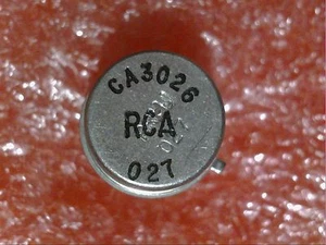 2 PCS RCA CA3026 12 PIN METAL CAN DUAL TRANSISTOR ARRAY DIFFERENTIAL AMPLIFIER - Picture 1 of 4
