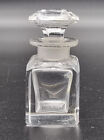 ANTIQUE VICTORIAN HAND BLOWN GLASS SCENT BOTTLE WITH GLASS CAP ENGLAND/1850