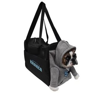 SEATTLE KRAKEN ABANICO PELUDO MASCOTA PERRO GATO PORTAVIAJES con ACENTO SUDADERA CON CAPUCHA - Imagen 1 de 1