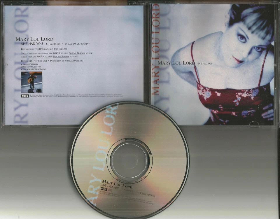 MARY LOU LORD She had you с РЕДКИМ РАДИО EIDT ПРОМО DJ CD сингл с НАПЕЧАТАННОЙ ЛИРИКОЙ - Изображение 1 из 1