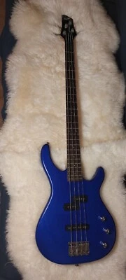 Guitare Électrique Basse Squier By Fender MB-4 Blue Cobalt - Photo 1/4