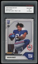 JALIN HYATT 2023 PANINI INSTANT RPS FIRST LOOK 1ST GRADED 10 ROOKIE CARD GIANTS