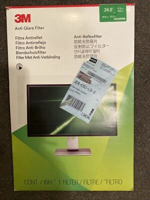 NEW 3M Anti-Glare Filter for 24.0" Widescreen Monitor (AG240W9B) (16:9) Open Box - Image 1 of 3
