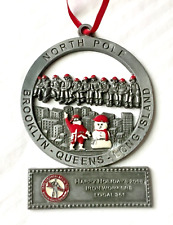 2008 Happy Holidays New York Labor Union Local 361 Pewter Christmas Ornament