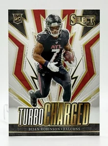 2023 Panini Select Turbocharged Bijan Robinson RC Atlanta Falcons - Picture 1 of 2
