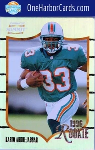 Summit Miami Dolphins #175 1996 Karim Abdul-Jabbar - Imagen 1 de 2