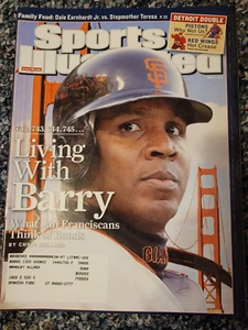 Sports Illustrated 21. Mai 2007, Barry Bonds SF Giants Detroit Red Wings Kolben - Bild 1 von 2
