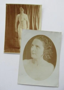 2 alte Fotos Frau künstlerischer Akt um 1930 / Aus alten Fotografen Nachlass (R) - Bild 1 von 3