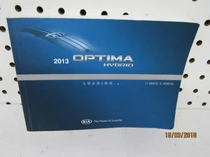 2013 Kia Optima Owners Manual (book only) FREE SHIPPING - Picture 1 of 2