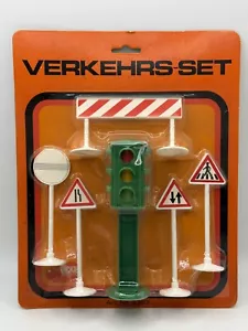 Dickie Spielzeug 3367 Verkehrs-set Ampel Selten Alt Rar Vintage Neu Sammler - Bild 1 von 2
