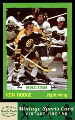 1973 Topps - Ken Hodge - #133  Boston Bruins - Image 1 of 2