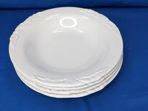 Villeroy & Boch FOGLIA LEAF * 4 x Rimmed SOUP, CEREAL, DESSERT BOWLS (20cm) VGC - Picture 1 of 8