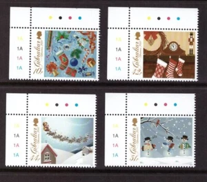 Gibraltar 2010 Christmas set MNH mint stamps cylinder - Picture 1 of 1
