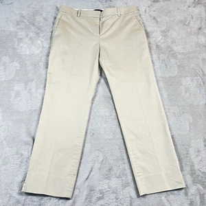 Ann Taylor Damen 6 hellbraune Hosen khaki Eingriff Taschen gerades Bein Stretch - Bild 1 von 8