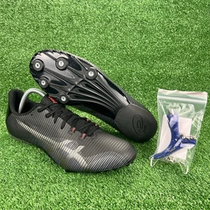 ASICS Hyper Sprint 8 Black Gunmetal Men's 10.5 /Women's 9 Track Cleats w/Spikes - Picture 1 of 20