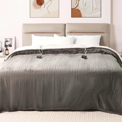 Manta térmica eléctrica manta térmica tamaño queen 84"x 90" tiro cálido regalo D... Foto 1 de 4