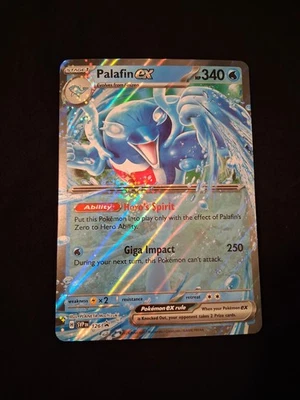 Palafin ex - JUMBO - Black Star Promo SVP 126 Scarlet Violet Pokemon TCG Card - Image 1 of 4