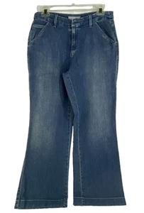 Chico's Platinum Jeans Hose 32 Regular Flare Stretch Baumwolle Blau Denim 0,5 - Bild 1 von 9