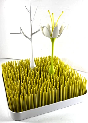Soporte de estante de secado de encimera de hierba Boon para biberones con árbol y flor Foto 1 de 4