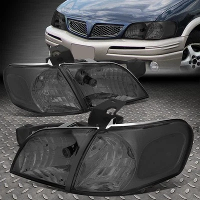 PARA 97-05 CHEVY VENTURE MONTANA CARCASA AHUMADA FAROS ESQUINEROS TRANSPARENTES FAROS DELANTEROS Foto 1 de 4