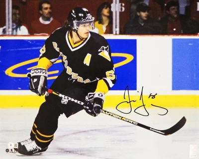 ¡OFERTA! Foto firmada automáticamente por Jaromir Jagr 16x20 Pittsburgh Penguins Beckett Witness Foto 1 de 4