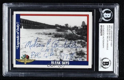 BAS 1991 Collegiate Collection Legends of Indy Bleak Days #90 Authentic Auto - Image 1 of 2