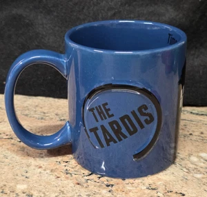 2009 The Tardis Dr. Who Keramik Zeon Kaffeebecher schwarz & blau gebraucht unbenutzt - Bild 1 von 6