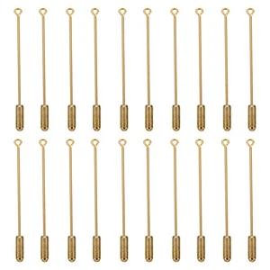 20 piezas broche hágalo usted mismo accesorios pasadores de seguridad verdes palo de metal joyería - Imagen 1 de 12