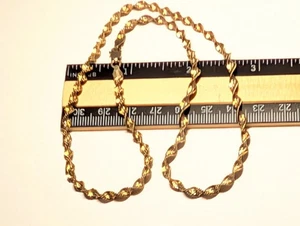 VINTAGE VERMEIL STERLINGSILBER HALSKETTE SIGNIERT PT 925 ITALIEN - Bild 1 von 17