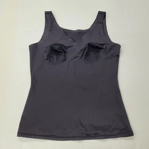 Camiseta sin mangas Flexees by Maidenform Everyday Control Decadence 4466 negra para mujer XL abdomen - Imagen 1 de 9