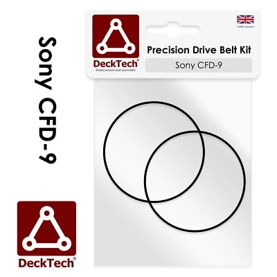 Cinturones de repuesto DeckTech™ para reproductor de cassette Sony CFD-9 CFD9 CFD 9