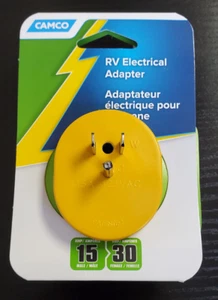 Casa rodante Camco 55223 adaptador eléctrico 15AM-30AF - Imagen 1 de 2