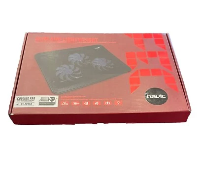 Ventilador Havit HV-F2056 15,6"- 17" Refrigerador Hogar Oficina Almohadilla de Enfriamiento 5V, Caja Abierta Foto 1 de 4