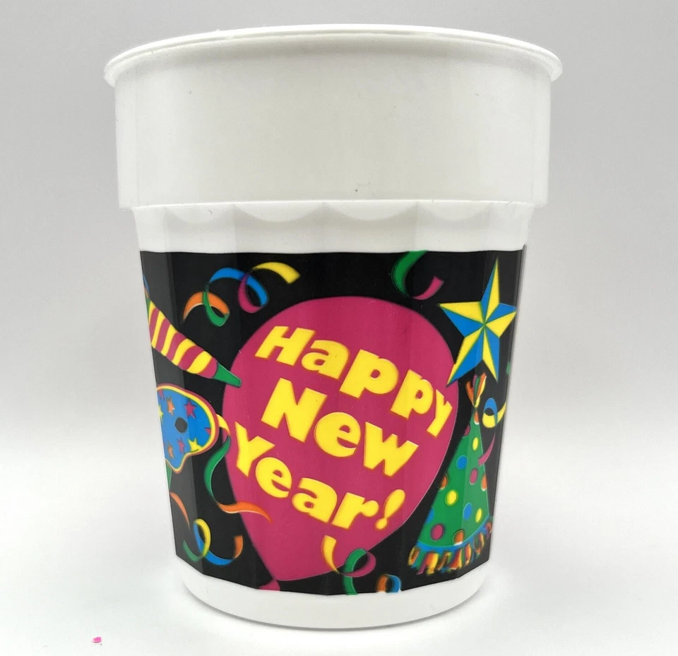 New Year Celebration Eve Balloons Streamers Holiday Party 16 oz. Plastic Cup - Image 1 of 1
