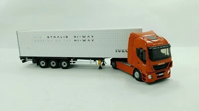 IVECO STRALIS HI WAY ORANGE PROMOZIONALE 143 ELIGOR,NO OLD CARS,LBS,TECKNO,WSI - Immagine 1 di 4